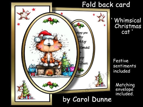FBG Whimsical Christmas cat