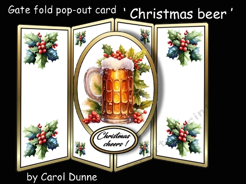 Gate fold pop-out Christmas beer