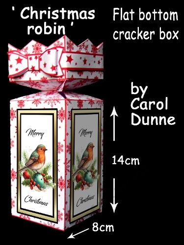 Cracker box Christmas robin