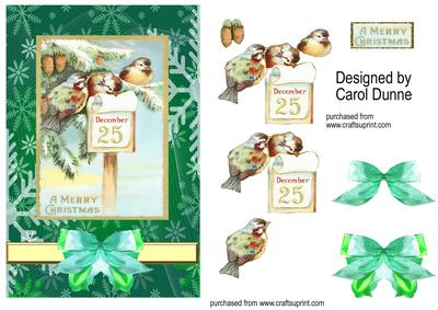 Vintage Christmas Birds