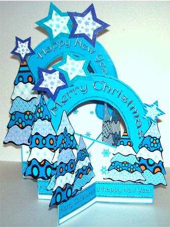 Christmas Tree Cascade Deluxe (blue)