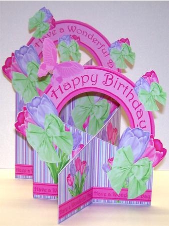Pink and Lilac Tulips Cascade Deluxe