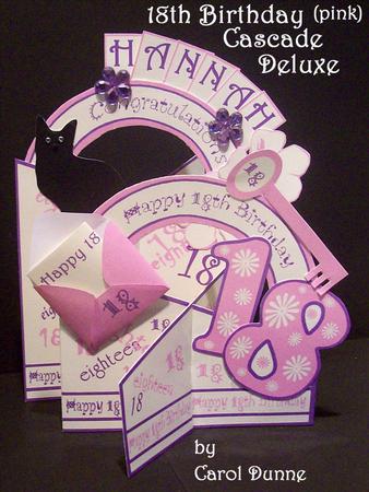 18th Birthday (pink) Cascade Deluxe
