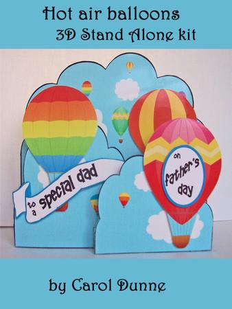Hot Air Balloons 3D Stand Alone Kit