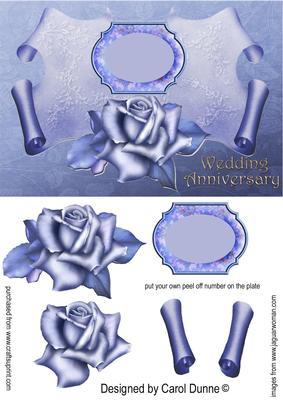 Wedding Anniversary-blue