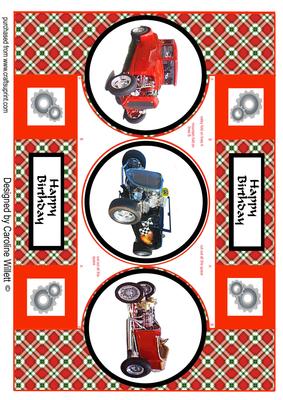 Vintage Cars Trifold