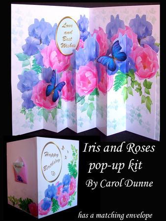 Iris and Roses Pop-up Kit