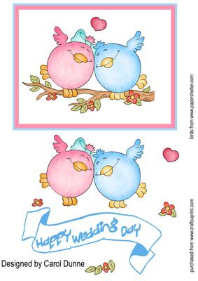 Love Birds Wedding Day