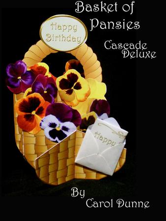 Basket of Pansies Cascade Deluxe