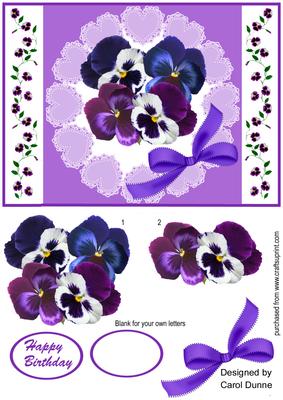 Hearts and Pansies