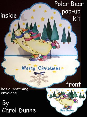 Skating Polar Bear Pop-up Kit
