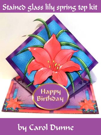 Stained Glass Lily Spring Top Kit