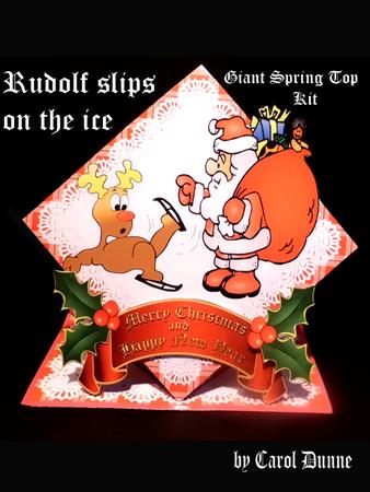 Rudolf Slips on the Ice Giant Spring Top