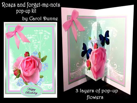 Pink Roses & Forget-me-nots Pop-up