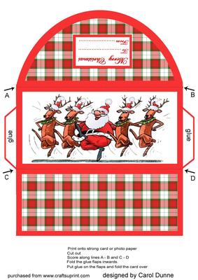 Santa with Reindeers Money Wallet