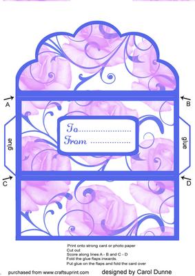 Lilac & Blue Gift Wallet