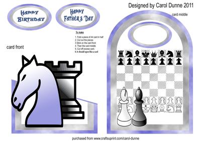 Cutaway Card -chess