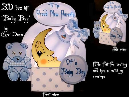 3D Box 'baby Boy'
