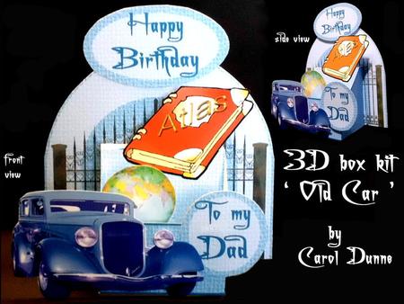 3D Box ' Old Car'
