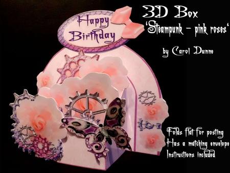 3D Box 'steampunk Pink'