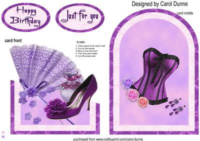 Purple Shoe and Fan Cutaway