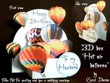3D Hot Air Balloon Kit