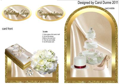 Wedding Cutaway- Gold and Satin