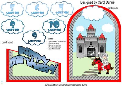 Grey Castle Cutaway Card