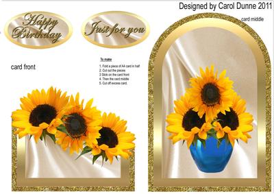 Sunflower Cutaway (gold)