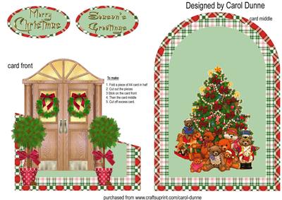 Christmas Door Cutaway