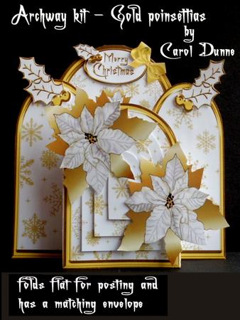 Archway Kit - Gold Poinsettias