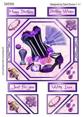 Card Front - Girlie Stuff