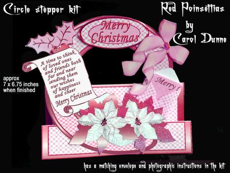 Circle Stepper Kit - Red Poinsettias