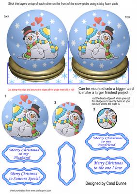 Kiss Me Quick Snow Globe