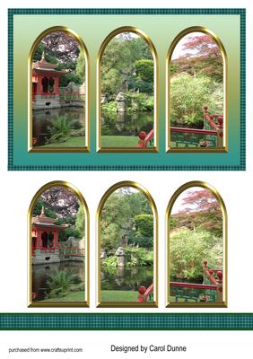 Oriental Garden - Archway Card