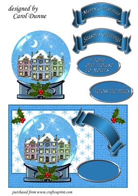 Christmas Houses Snow Globe