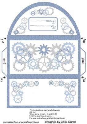 Money Wallet - Blue Cogs