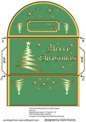 Money Wallet - Gold Tree on Green