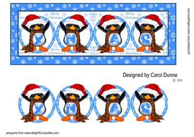 Christmas Dl with Penguins
