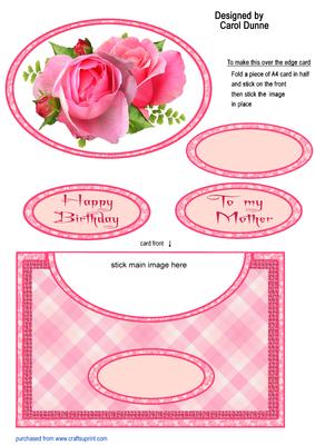 Pink Roses Over the Edge- Mother