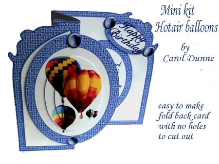Mini Kit Hotair Balloons Fold Back
