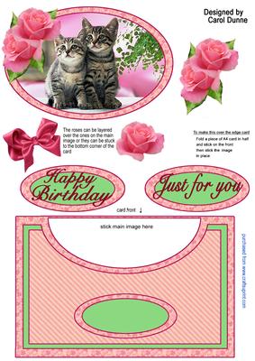 Kittens and Roses No Hole Over the Edge