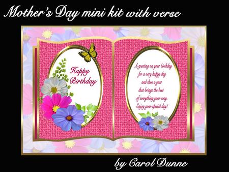 Cosmos Book Birthday Mini Kit