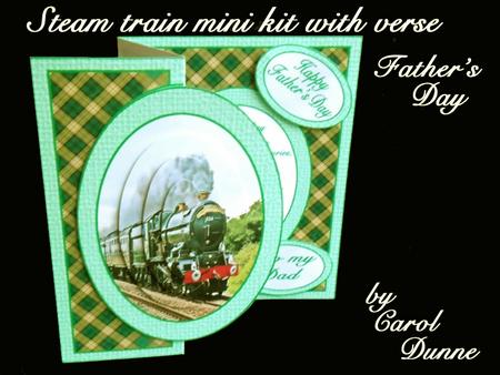 Steam Train Mini Kit with Verse- Father's Day