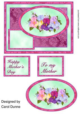 Irises Quick Card- Mother's Day