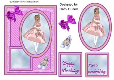 Ballet Dancer on Lilac