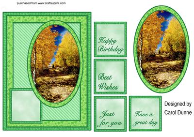 Autumn Woods Quick Card