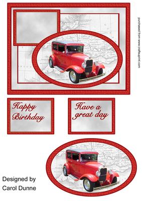 Red Vintage Card Quick Card