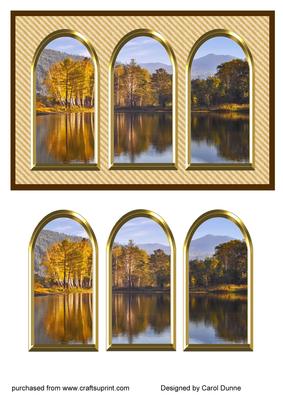 Three Arches Card - Beautiful Lake
