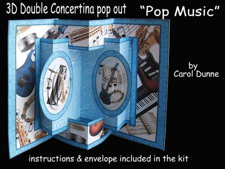 3D Double Concertina Pop-out Pop music